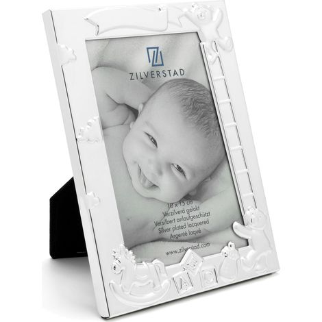 Cornice argentata per un regalo per bambini 10×15 cm Dimensioni: 10x15 cm Codice articolo: ZV6914231 (1/2)