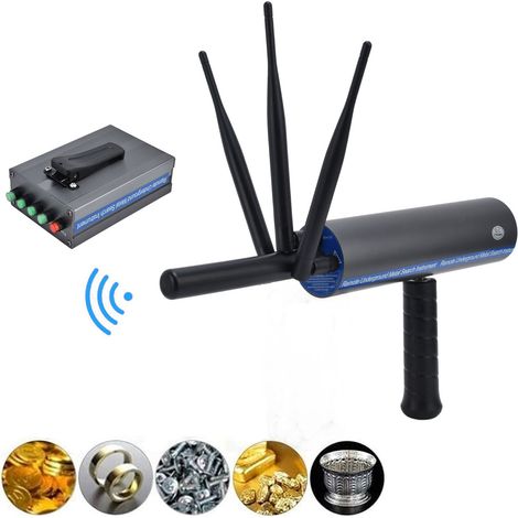 Système de recherche de détecteur de métaux AKS, portée de 1200 mètres, scanner détecteur de métaux, 3 antennes, norme européenne 100-240V. (1/5)