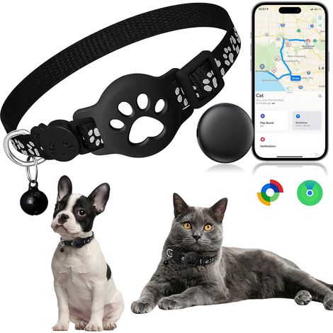 Collare di localizzazione per gatti, localizzatore per cani senza abbonamento, tracciamento in tempo reale (1/5)