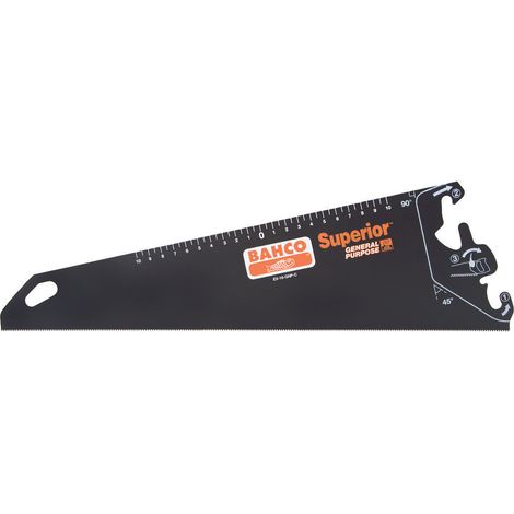 Bahco – Lame de scie à main 400 mm – Denture Hardpoint Unique XT – Pour plastique, bois et métaux doux – Coupe lisse et précise - EX-16-GNP-C