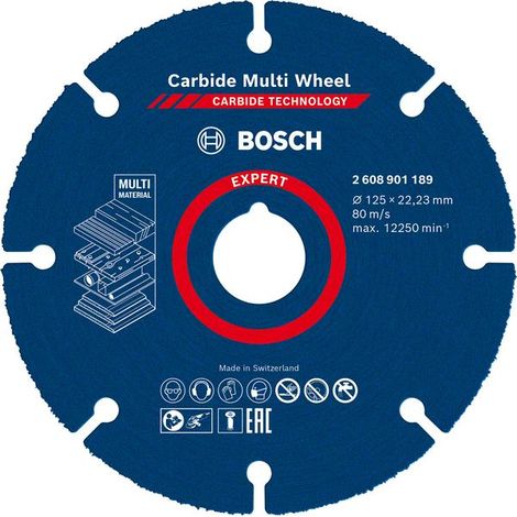 Bosch Expert Carbide Multi Material Wheel Saw Cutting Disc 125 mm x 22.23 mm (1/5)