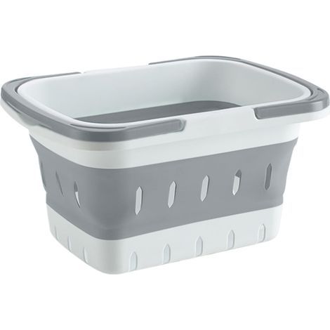 Toiletry Organizer 11.02x7.87x5.91 inches Shower Basket for Bathroom, Lightweight Storage with Quick Drain Base, Foldable Basket for Travel, Gym Dorm Apartment RV Camping and Outdoor Use