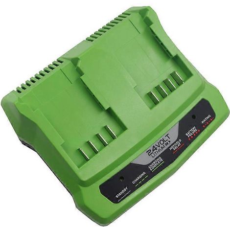Chargeur de batterie Li-Ion pour tronçonneuse rechargeable Greenworks 24 V, clé à molette pour outil électrique (1/5)