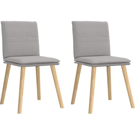Maison Exclusive - Sedie da Pranzo 2 pz Grigio Nuvola in Tessuto (1/5)