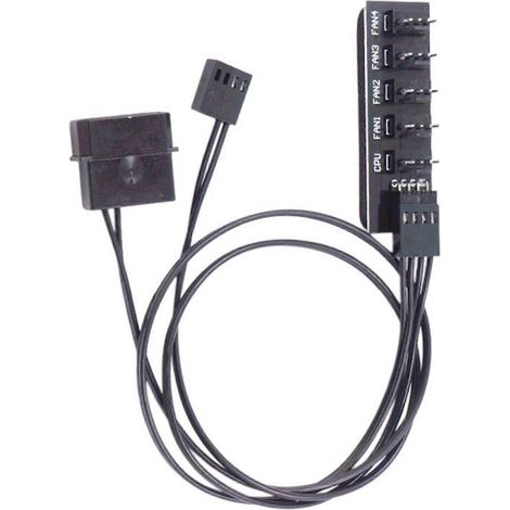 Adaptateur répartiteur de câble d'alimentation 4 broches pour ventilateur de refroidissement de processeur PC, boîtier gainé, remplacement de ventilateur multicolore (No Condom Network) (1/5)