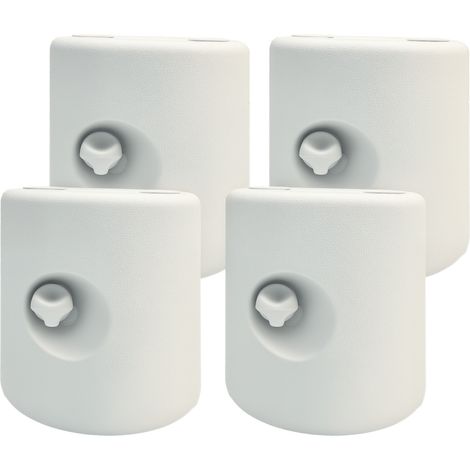 Lot de 4 Pieds de tonnelle pop-up remplis d'eau ou de sable pieds de sol pour pavillon en HDPE avec vis de sécurité