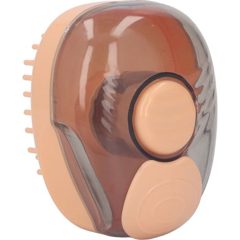 Brosse de massage pour le bain, distributeur de shampoing, brosse de toilettage pour chiens et chats à poils courts et longs, orange (1/5)