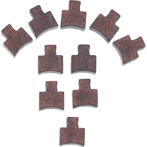 Lot de 10 balais de charbon de rechange for moteur électrique à courant continu, accessoires professionnels en métal, compatibles avec RS550 GRS550 (1/5)