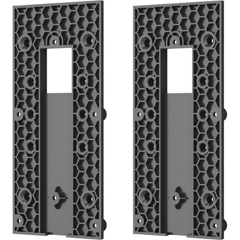 Lot de 2 supports de sonnette adhésifs sans perçage compatibles avec Ring Video Doorbell 4/Battery Doorbell Plus/Pro, accessoires de montage de porte pour appartements, bureaux, maisons (1/4)