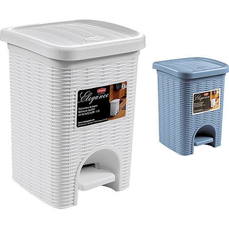 1PZ PATTUMIERA A PEDALE 'ELEGANCE' LT. 6 - COLORE TORTORA