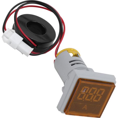 Ampèremètre numérique à signal carré, voyant lumineux, 220 V CA, AD16-22FSAYel (1/5)