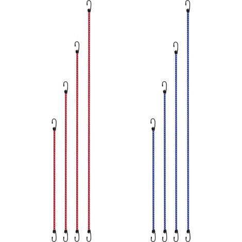 Kestek Gepäckspanner Set 8tlg 8mm, Spanngummi, Gummispanner mit Haken (1/5)