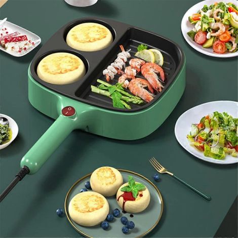 3-in-1 elektrische Omelettpfanne, Grillpfanne, Elektroherd, EU-Stecker, CEU-Stecker (1/5)