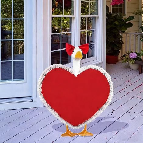 Costume Pour Statue De Oie - En Feutre - Pour Décoration Extérieure Jardin Pelouse Patio - 25 X 25 Cm - 1 Pièce (1/5)
