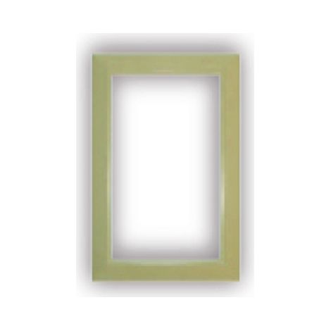 Encadrement pour Prise murale porte ronde rectangulaire - couleur au choix - ivoire