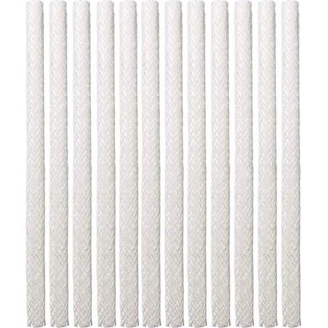 12PCS noyau d'huile, fibre de verre Tiki Wick torche de remplacement en fibre de verre Tiki pour extérieur Tiki patio éclairage lampe de jardin (1/4)