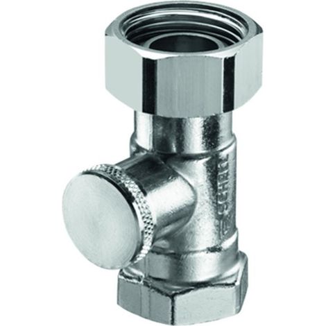 Vanne d'arrêt individuelle, passage verrouillable, 3/4" extérieur mâle x 1/2" intérieur femelle, finition mate