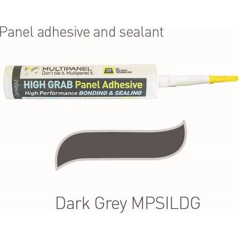 Multipanel High Grab Adhesive & Sealant 290ml Dark Grey