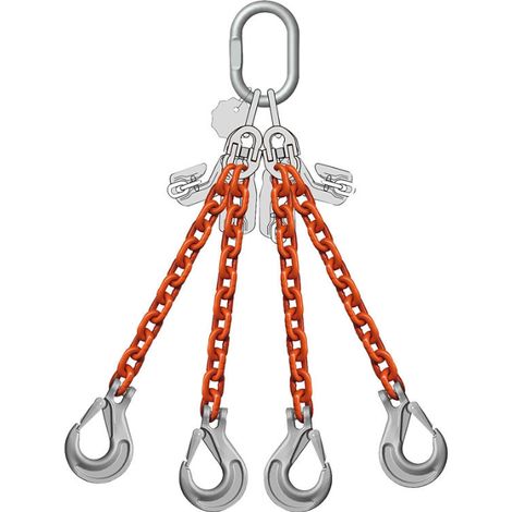 Chaîne de butée 4 brins, 14,0/10,0t, 13 mm longueur 2 m