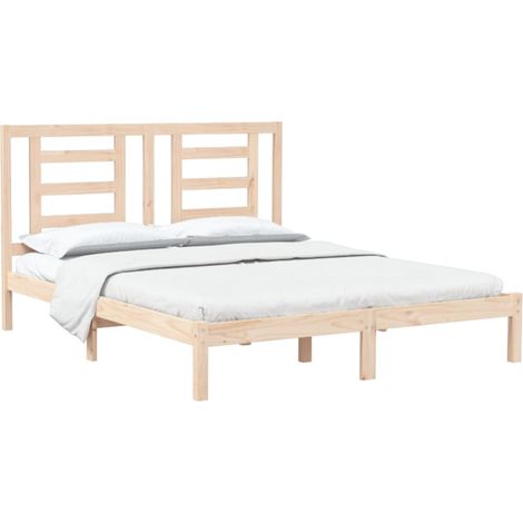 vidaXL Cadre de lit sans matelas 150x200 cm bois de pin massif (1/4)