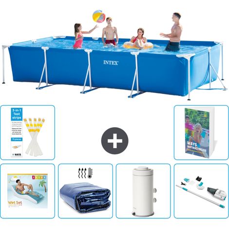 Rechteckiger Frame Pool - 450x220x84 cm - 7-teilig S87