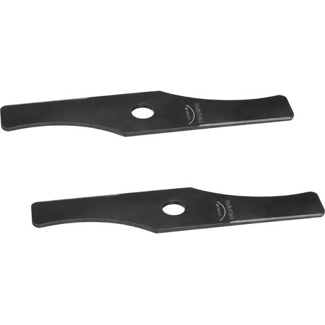Lames de débroussailleuse à 2 dents, en acier au manganèse, lame de tondeuse, diamètre du trou de remplacement 0,98 pouces, 2 pièces (1/5)