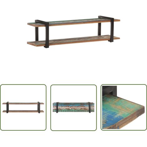 SKM Meuble TV 160x40x40 cm Bois de récupération massif (1/5)