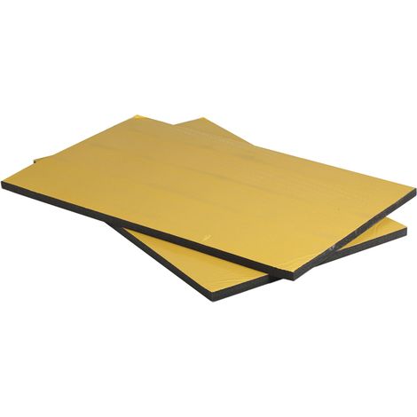 Isolation phonique, RS PRO en Mousse PUR, 1m x 600mm x 25mm Adhésif ( Prix pour Paquet de 2 )