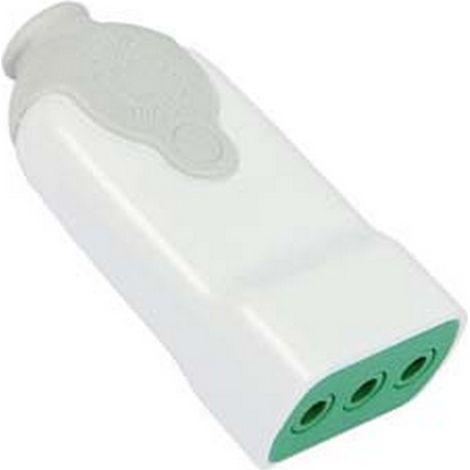 5PZ PRESA DRITTA 2 POLI + TERRA 10A BIANCA - bianca 81010