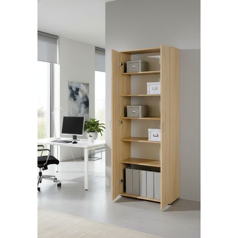 Armario Multiuso 2 Puertas - Beige 34x189h cm (1/3)