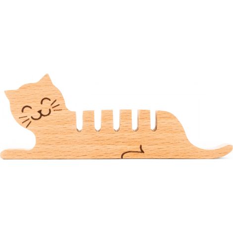 Porte câbles Chat Kikkerland Naturel (1/3)