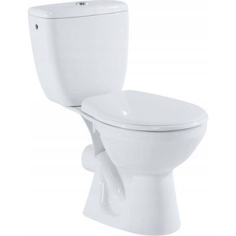 Asiento de inodoro compacto blanco WC con asiento MITO de 3/6 l