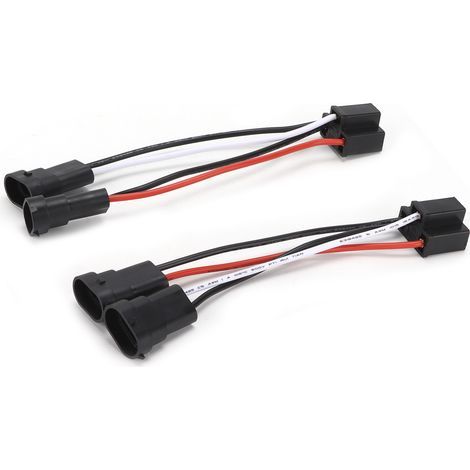 Adaptateur de Faisceau de Câbles de Conversion H4 9003 à H11, pour Phare de Voiture, Plug and Play, Résistance aux Hautes Températures, Durable, 2 Pièces (1/5)