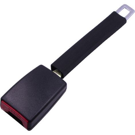 Extensor de cinturón de seguridad para coche de 25 cm, hebilla de seguridad (1 pieza, negro, 25 cm) (1/5)