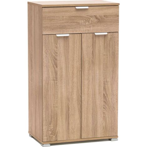 MOBILETTO CON 2 ANTE E 1 CASSETTO NATURALE 60 X 38 X H103 CM (1/4)