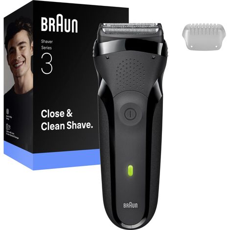 Rasoir électrique - BRAUN - Série 3 300s - 30 min - Noir