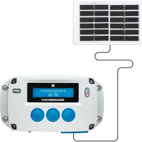 Apriporta Crepuscolare Per Pollaio Modello PRO con Pannello Solare (1/2)