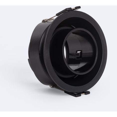 Downlight-Ring Konisch Schwenkbar mit niedrigem UGR für LED-Glühbirnen GU10 / GU5.3 Schnitt Ø75 mm Suefix Schwarz
