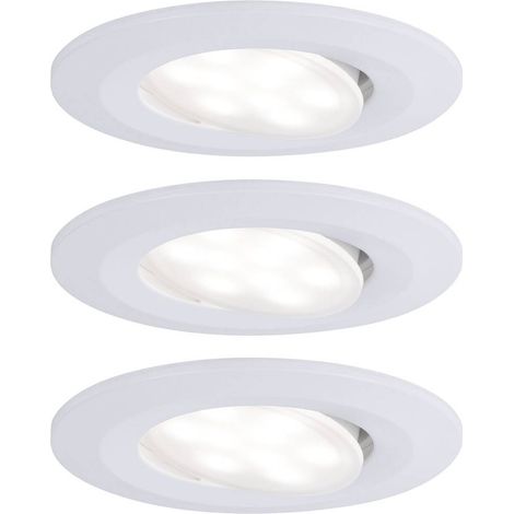 Paulmann Calla Lampada a LED da incasso per bagno Kit da 3 19.5 W IP65 Bianco opaco (1/5)