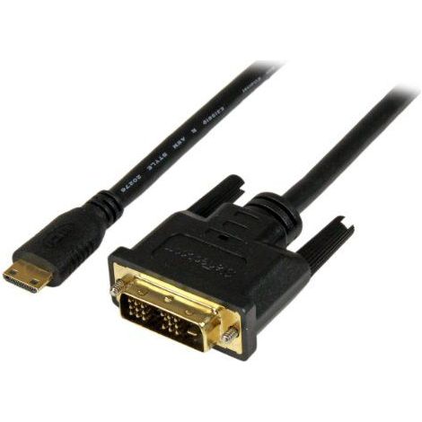 Cable Startech Mini Hdmi Macho / Dvi 18+1 Macho 3M (1/5)