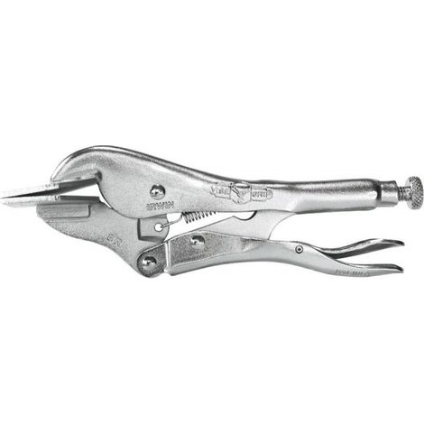 Mordaza Vise-Grip 23 IRWIN 8R, 200 mm, herramienta de bloqueo para hojas de metal, apertura de mordaza de 3-1/8", acero aleado niquelado, ajustable y duradera. (1/3)