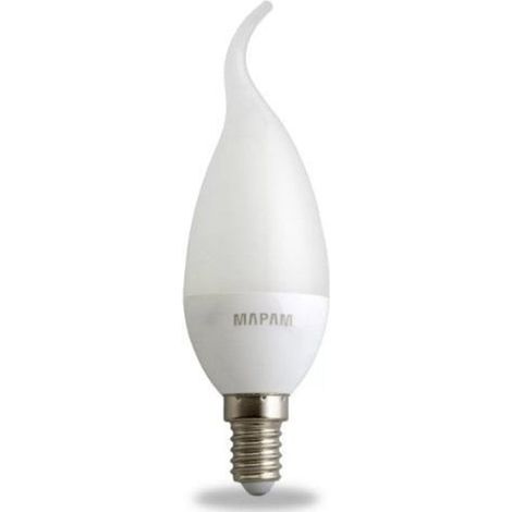 TRADE SHOP - Lampadina Led A Candela Opaca E14 3 Watt Luce Fredda 6500k Alta Qualità 00548 -