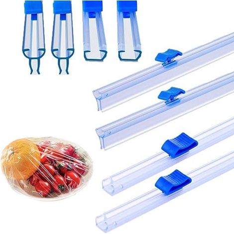 4er-Pack Schiebe-Folienabroller mit Schneidefunktion für Frischhaltefolie (1/5)
