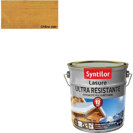 Lasure Résistante 12 Ans Chêne Clair Satiné 2,5L (1/3)