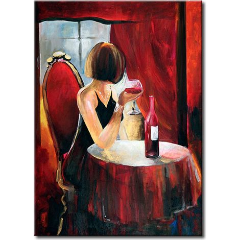 Tableau Avec une bouteille de vin - (1/3)