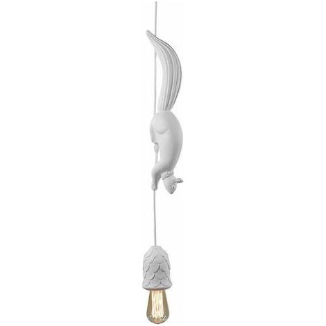 Kaelt - Nordic Squirrel résine suspension LED moderne suspension Chambre d'enfants Chambre d'enfants décoration lumière blanche (1/4)