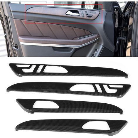 4-teiliges Set Türverkleidungen in Carbonfaser-Optik mit Memory-Löchern, passend für Mercedes-Benz GLE, GLS, ML, GL, GLS 320 und 400 (Modelljahre 2013–2019) (1/5)