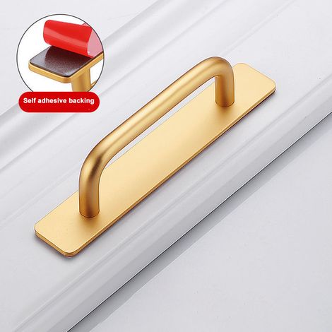 Selbstklebende Schubladengriffe aus Aluminiumlegierung, kein Bohren erforderlich, für Küchenmöbel, Schubladen, Fenster und Schiebetürenschränke. (1/5)