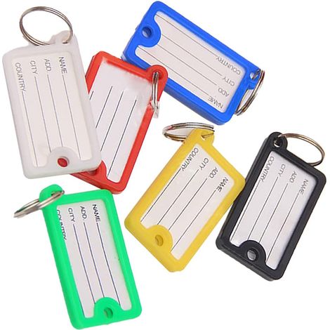 Identificateur De Clés 72 Pièces, étiquettes De Clés en Plastique Résistant, Facile à Enregistrer Et à Identifier, étiquette De Clé Colorée en PP pour Le Bureau, L'école Et la Maison (1/5)