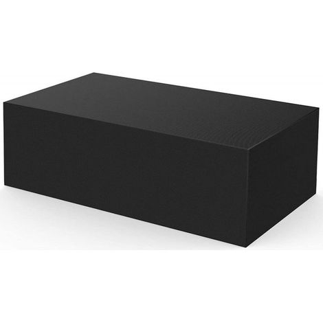 Housse de protection imperméable pour banc, table de pique-nique, jardin extérieur, noir, 200 x 200 x 80 cm (1/5)